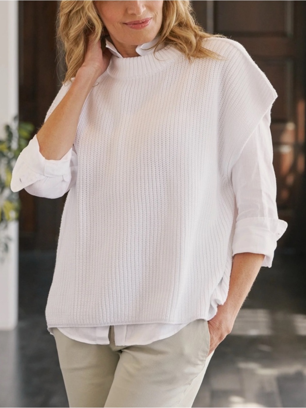 Frank & Eileen Montecito Italian Cotton Sweater Vest